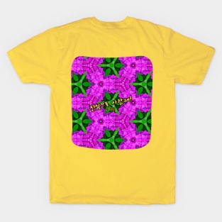 Beautiful and unique hydrangea flower pattern. T-Shirt